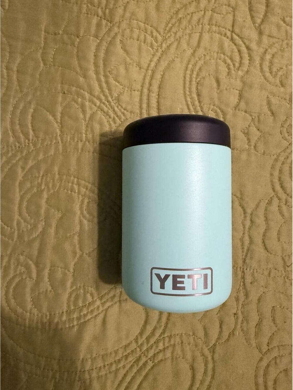 Yeti Can Koozie 12oz Aqua Blue